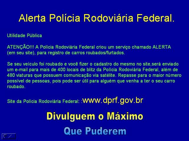 Alerta - Polícia Federal